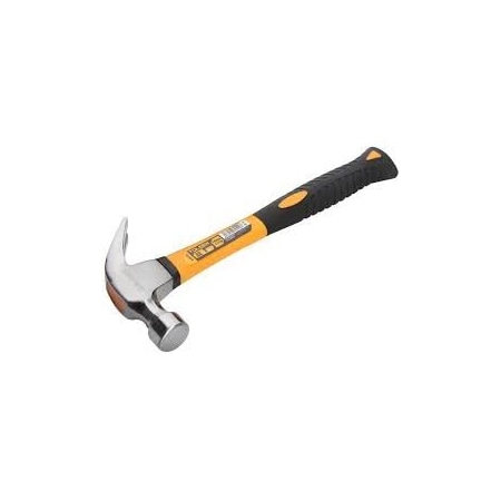 Tolsen Claw Hammer 20oz Drop Forged, Steel Hammerhead, Heat Treatment, Ground Polished, Fiberglass Handle 25031